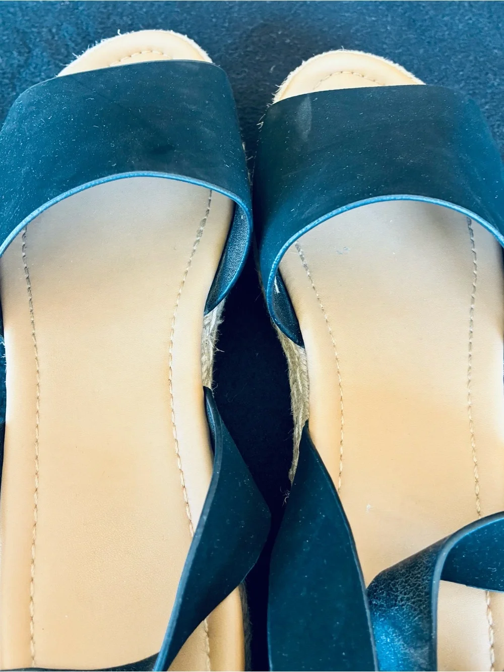 Black Espadrille Sandals with Ankle Strap